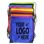 Polyester Drawstring Backpack with Logo