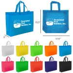 Non-Woven Juliet Grocery Tote Bag - 3D (18 x 14 x 5) with Logo