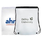 Logo Branded Vinyl Drawstring Backpack