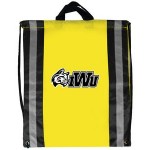 Reflecting Stripes Drawstring Backpack with Logo