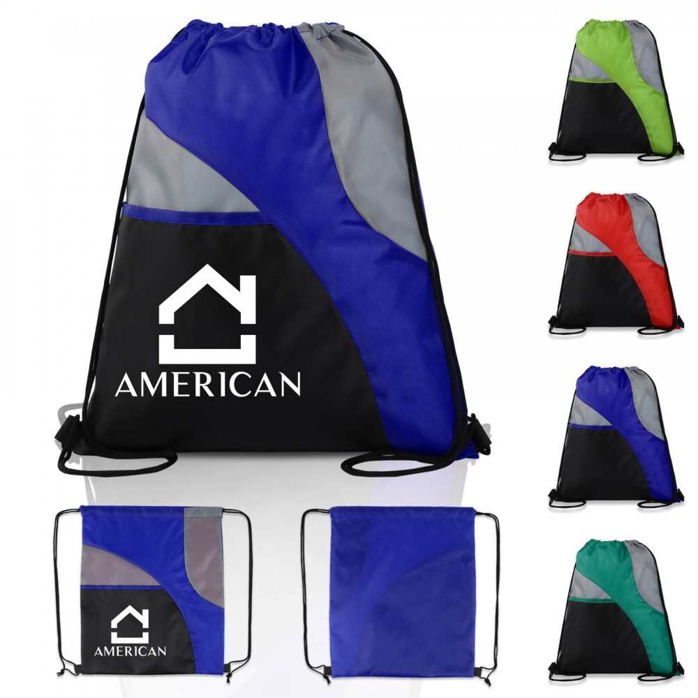Personalized Tri-Color Drawstring Sport Pack