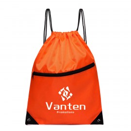 Drawstring Backpack with Logo
