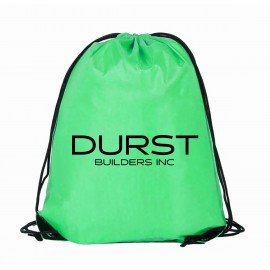 Logo Branded 12" X 15" Drawstring Backpack  Logo Branded 12" X 15" Drawstring Backpack
