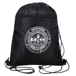 Personalized Premium Drawstring Side Mesh Backpack w/ Earphone Outlet & Front Zipper Pocket (14" x 18")