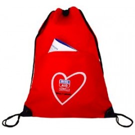 Custom Drawstring Backpack w/ Front Pocket  Custom Drawstring Backpack w/ Front Pocket