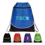Poly Drawstring Backpack with Logo