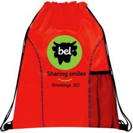 Customized Dual Pocket Drawstring Backpack  Customized Dual Pocket Drawstring Backpack