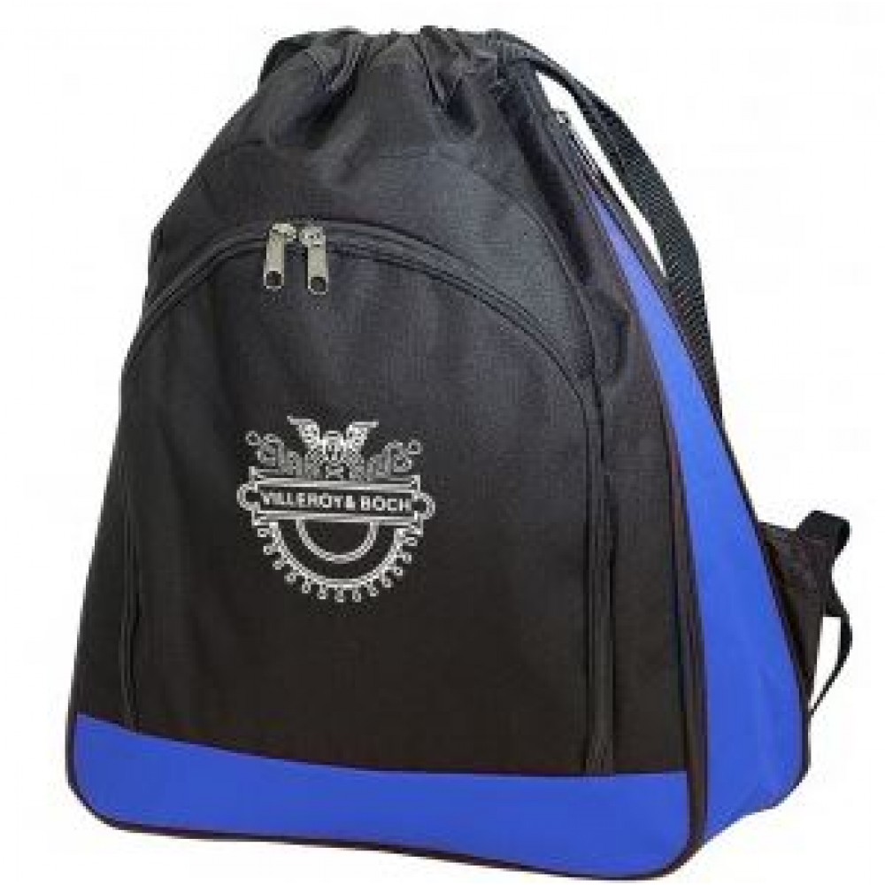 Custom Expandable Poly Drawstring Backpack