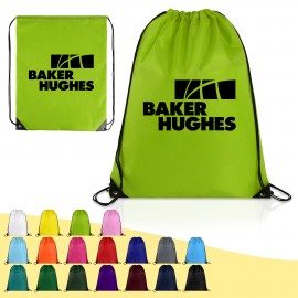 Large Drawstring Sports Pack-20" X 17" with Logo