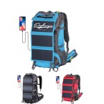 Customized 68L Hiking Backpack with 20 Watts Solar Charger Panel