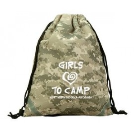 Customized The Digital Camo Drawstring Backpack
