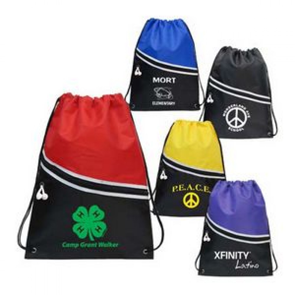 Budget iPod Drawstring Backpack with Logo