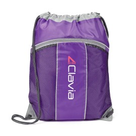 The Leader Drawstring Bag - Purple with Logo  The Leader Drawstring Bag - Purple with Logo