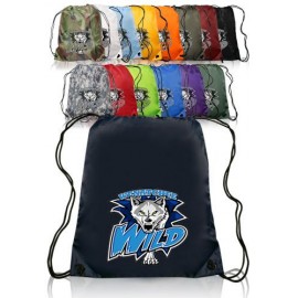 Custom Classic Polyester Drawstring Backpacks