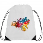 Economical Polyester Sports Backpack - Full Color Transfer (14"x18") with Logo