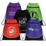 Pocket Drawstring Backpack with Logo