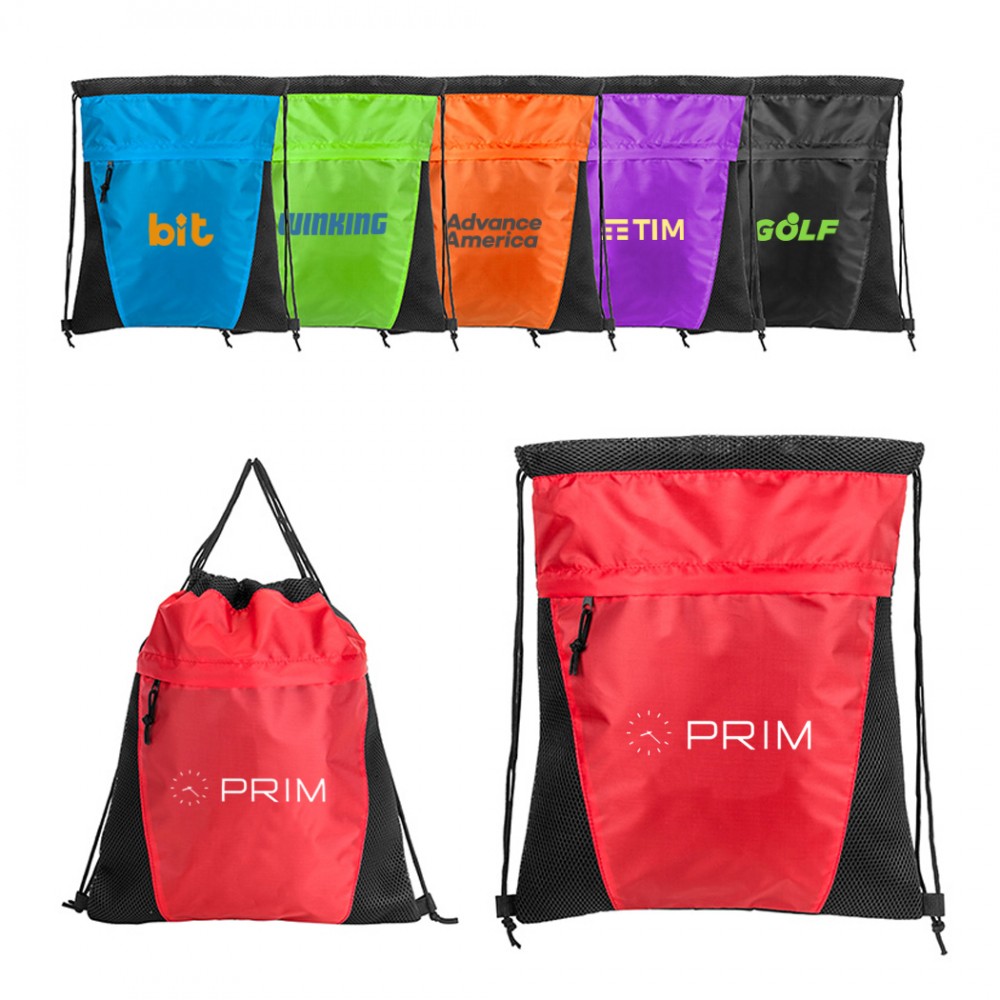 Customized Air Mesh Sports Drawstring Bag