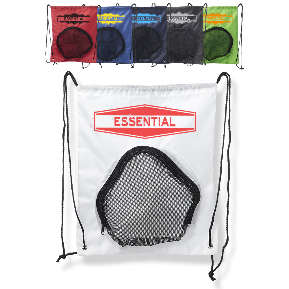 Tybee Ball Carrier Drawstring Sport Packs with Logo