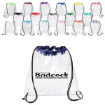 Clear Stadium Drawstring Sportpack with Logo