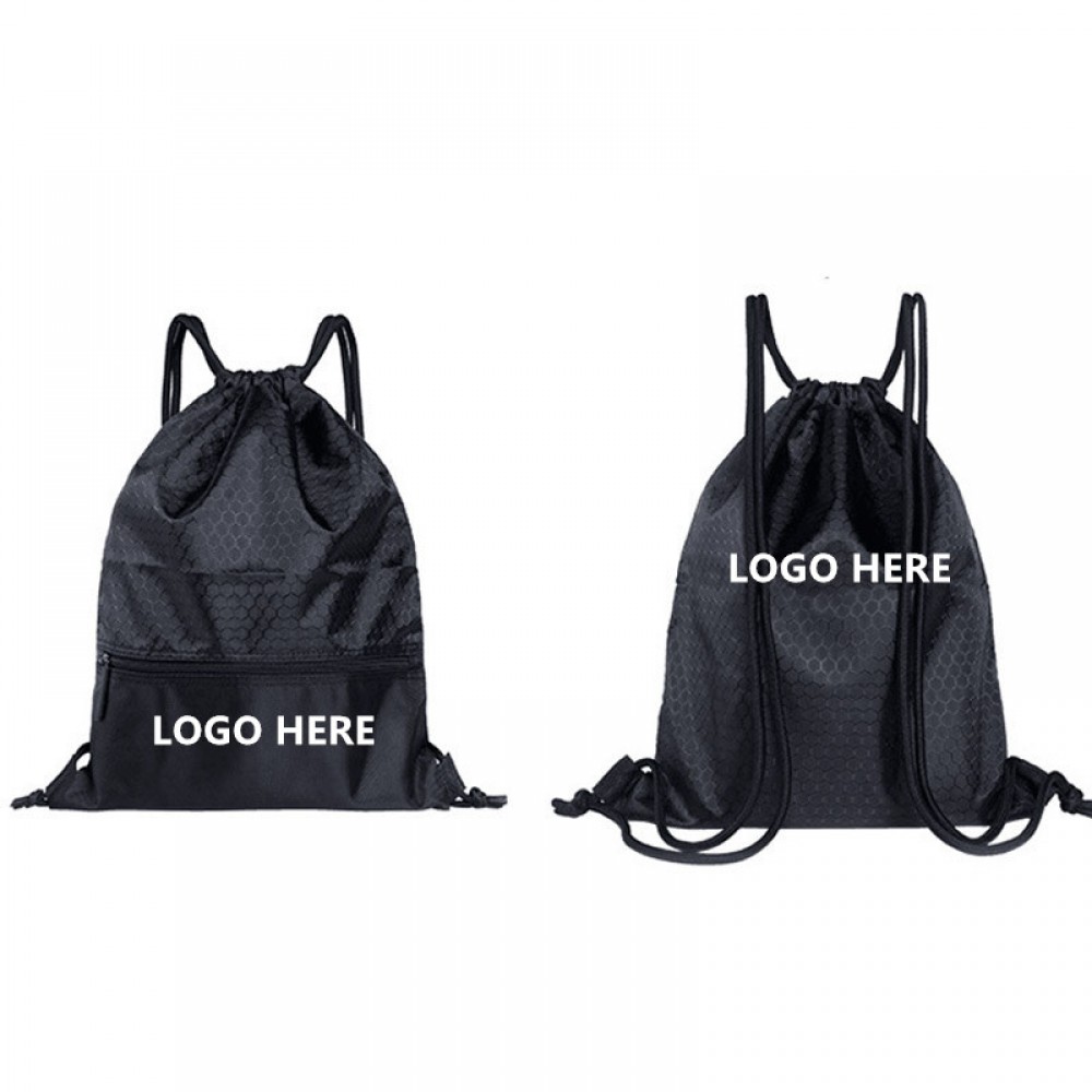 Polyester Drawstring Backpacks with Logo