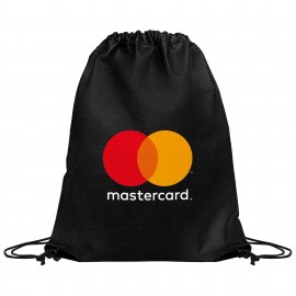 Eco-Friendly 80GSM Non-Woven Drawstring Backpack 14.5"X17.5" with Logo