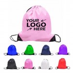 210D Polyester Drawstring Backpack with Logo