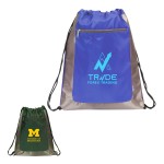 Personalized Poly Heavy Duty Drawstring Backpack