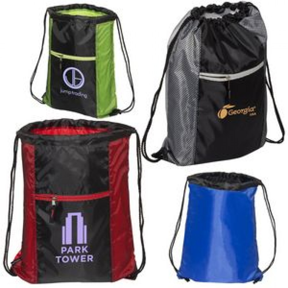 Logo Branded Porter Collection Drawstring Backpack