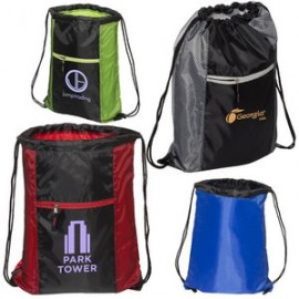 Logo Branded Porter Collection Drawstring Backpack  Logo Branded Porter Collection Drawstring Backpack