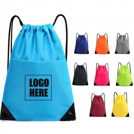 Custom Variousized Drawstring Bag Sports Backpack With Zipper Pocket