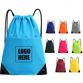 Custom Variousized Drawstring Bag Sports Backpack With Zipper Pocket  Custom Variousized Drawstring Bag Sports Backpack With Zipper Pocket