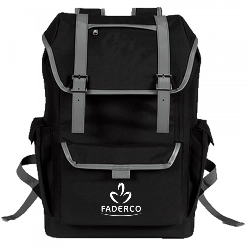 Premium Urban Explorer Tech Backpack (13" x 18" x 6") with Logo