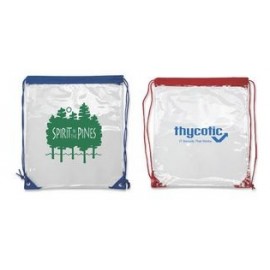 Clear PVC Backpack with Logo  Clear PVC Backpack with Logo