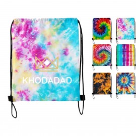 Custom Tie-Dye Drawstring Bag