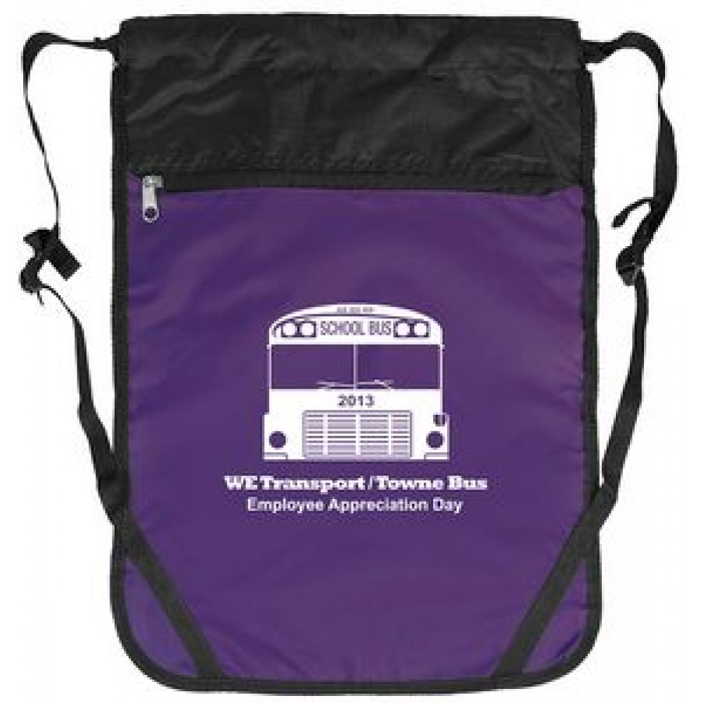 Double Compartment Sports Backpack with Logo