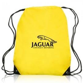 Quick Ship Drawstring Backpack with Reinforced Corners (14" x 18") with Logo  Quick Ship Drawstring Backpack with Reinforced Corners (14" x 18") with Logo