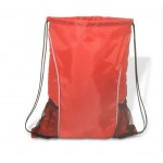 Drawstring Backpack With Two Mesh Pockets with Logo