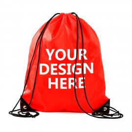 Polyester Drawstring Pack with Logo  Polyester Drawstring Pack with Logo