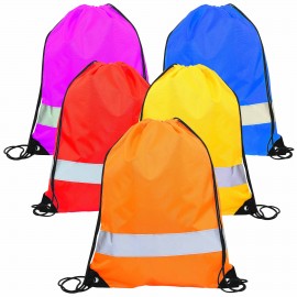 Customized Reflective Drawstring Bag  Customized Reflective Drawstring Bag