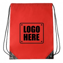 Logo Branded Classic Polyester Drawstring Sports Pack