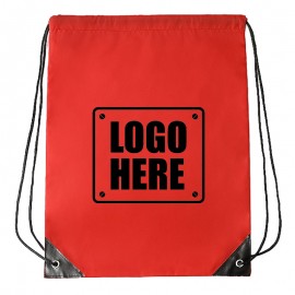 Logo Branded Classic Polyester Drawstring Sports Pack  Logo Branded Classic Polyester Drawstring Sports Pack