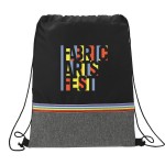 Promotional Rainbow RPET Drawstring Bag
