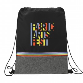 Promotional Rainbow RPET Drawstring Bag