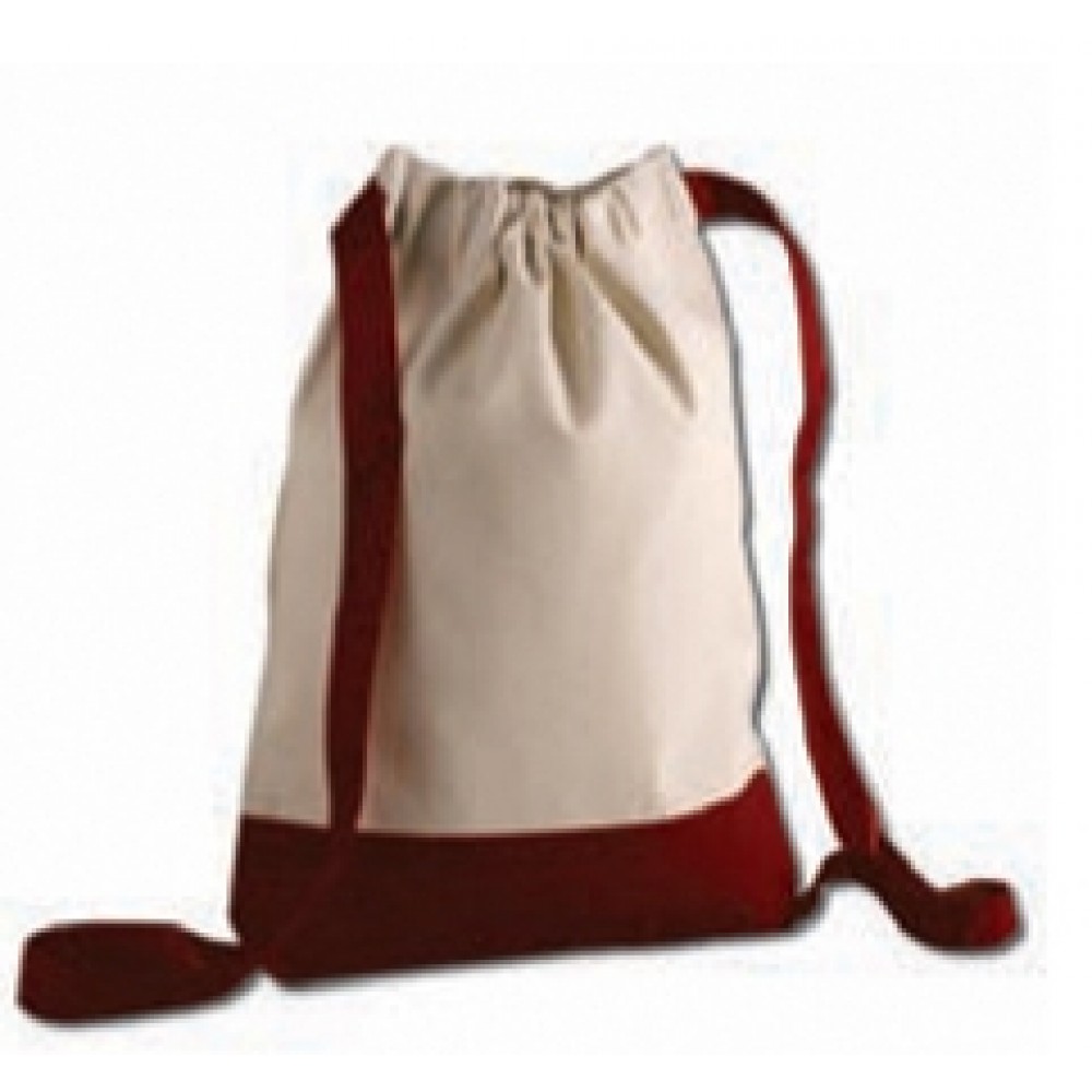 Logo Branded Q-Tees Canvas Sport Backpack Logo Branded Q-Tees Canvas Sport Backpack
