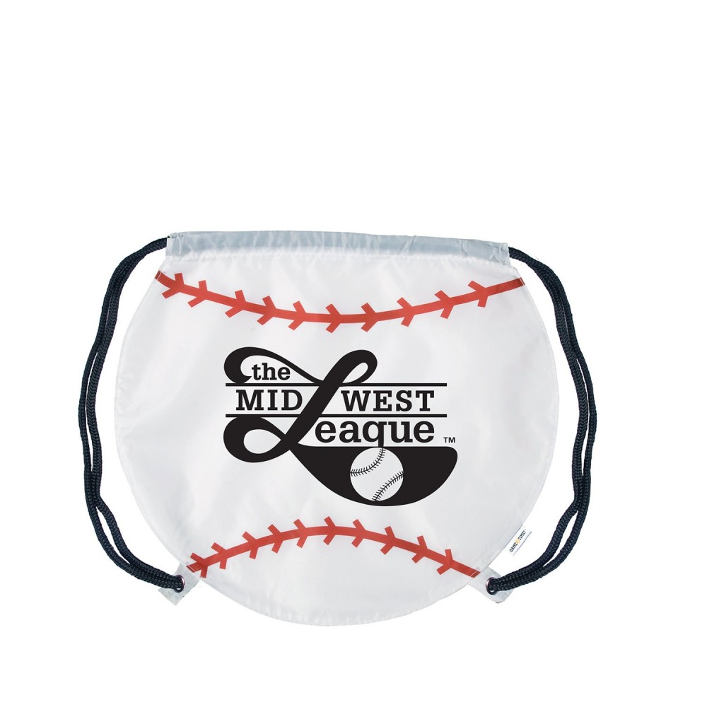 Personalized Baseball Drawstring Bag Personalized Baseball Drawstring Bag