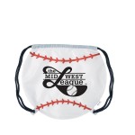 Personalized Baseball Drawstring Bag