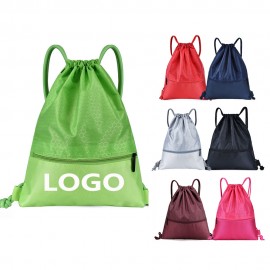 Quality Waterproof Drawstring Backpack with Logo