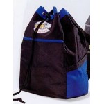 Royal Blue Malibu Drawstring Backpack with Logo