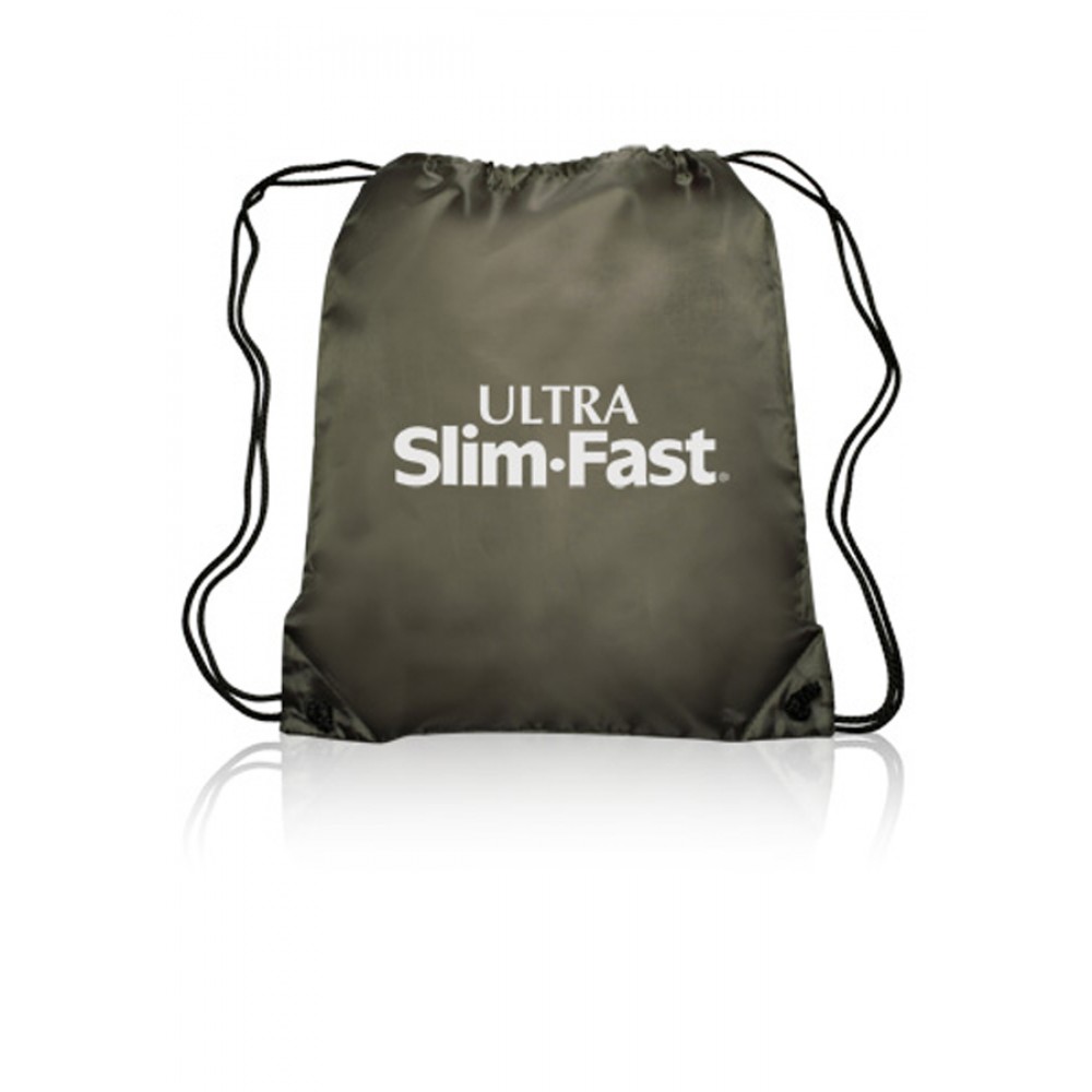 Classic Polyester Drawstring Backpacks with Logo