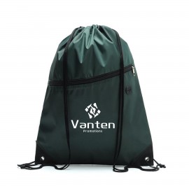 Drawstring Backpack with Pocket with Logo